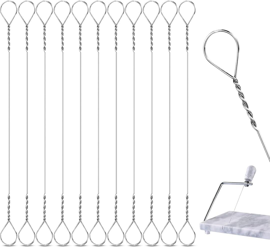 Nuanchu 10 Pcs Cheese Slicer Wire Replacement Block Cheese Cutter Wire for Polished Marble(Style 1)