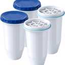 0 TDS Water Filter Replacement for Zero Pitcher & Dispenser | Upgraded 6-Stage Filtration | Removes 99.9% of Lead, Chromium, PFOA/PFOS | Compatible with ZR-001, ZR-004, ZR-017 | 4-Pack