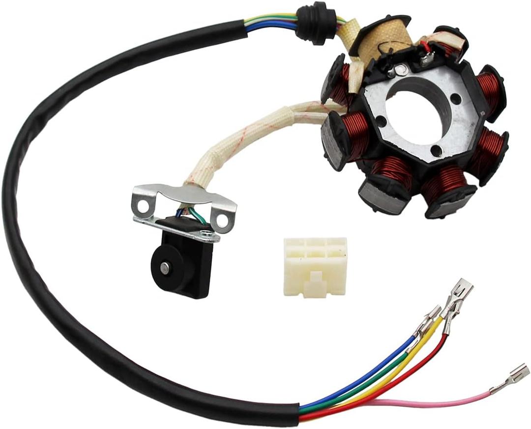 8 Coil Magneto Stator Plate for CG 125cc 150cc 200cc 250cc ATV Quad Dune Buggy Dirt Pit Pro Trail Bike Go Kart