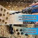 3/8'' x 12'' Auger Drill Bit for Wood, Hex Shank Tri Flute Ship Auger Long Drill Bit for Soft and Hard Wood,Tree Stump,Plastic,Drywall and Composite Materials