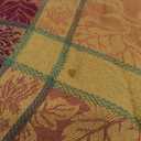 Elrene Home Fashions Maplewood Leaf Jacquard Fall/Harvest/Thanksgiving Cotton Oval Tablecloth, 60"x84"