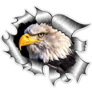 Eagles Decal American Flag Eagle Decal Logo Sticker Fits Car Hood Decal Bonnet Side Univeral Birds Hawk Eagle Stickers Window Decals For Vehicles Emblem Badge Auto Styling Car Graphics (15x14cm Eagle)