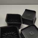 Bed Risers 4 inch Heavy Duty, Oversized Furniture Riser with Non-Slip Base for Sofa Couch Chair Desk Table Leg Dorm Bed Frame Lifts Risers Blocks Supports Up to 6,500 Lbs (Black 4 Pack)