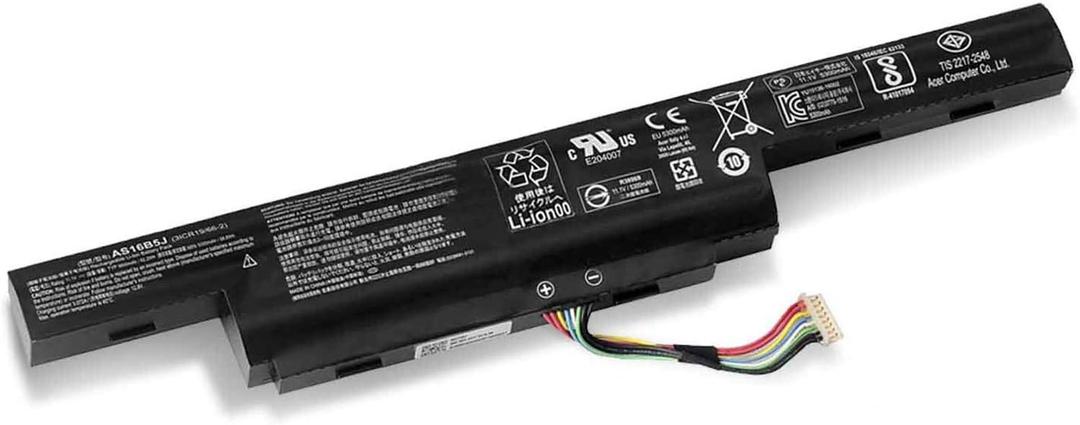 AS16B5J AS16B8J 31CR19/66-2 3ICR19/66-2 3INR19/66-2 Laptop Battery Replacement for Acer Aspire 15.6" E5-575G E5-575G-53VG E5-575G-75MD E5-575-33BM E5-575G-57D4 E5-575G-5341(11.1V 62.2Wh 5600mAh)