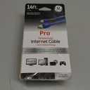 GE Pro 14ft Cat6 Ethernet Internet Cable, Blue