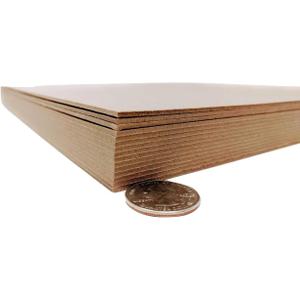 12 x 12 Inches 70 Point Kraft Heavy Duty Chipboard Sheets for Book Board Binding - 15 Per Pack