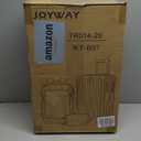 Joyway Carry On Luggage, Expandable Suitcase with Smart Cup Holder and USB Port, 20 IN Hardside Checked with TSA Lock Spinner Double Wheels, White