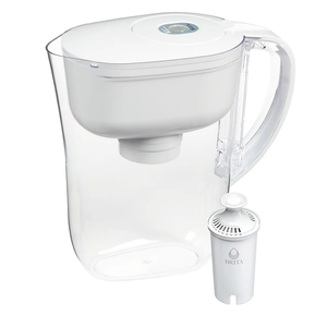 Brita Metro Water Filter Pitcher with SmartLight Change Indicator, BPA-Free, Replaces 1,800 Plastic Water Bottles a Year, Lasts Two Months, Includes 1 Filter, Small - 6-Cup Capacity, White