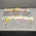 Jecery 72 Pieces White Fiber Optic Wands Glow Sticks LED Light up Wedding Wand with 3 Modes Flashing Sparklers for Wedding Bridal Shower Birthday Glow in the Dark Party Favors Supplies