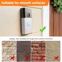 LOCKA Adhesive Mount for Ring/Other Battery Doorbell (2024 Release), No Drilling Camera Door Mounting Holder Bracket Accessories for Apartments Office Houses