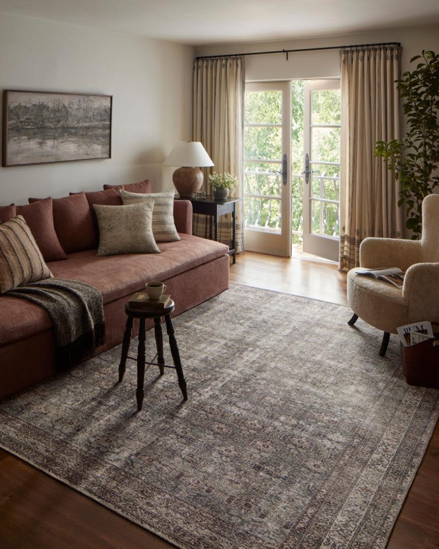 Loloi Amber Lewis Georgie Moss / Bark 8'-4" x 11'-6" Area Rug
GER-10 Printed Approx. 8x11 Green Living room Dining room Bedroom, Vintage Inspired, Area Rug