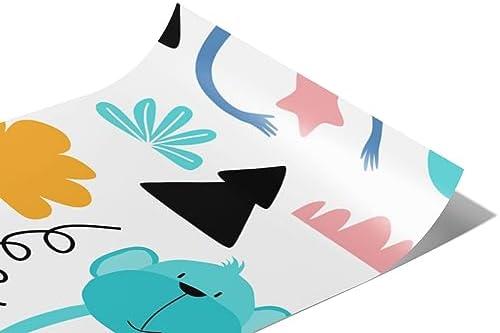 Rwraps Monkey Pastel Jungle Matte Vinyl Film Wrap 59in x 1ft Vinyl Vehicle Car Film Sheet Roll