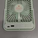 JISULIFE Desk Fan Battery Rechargeable, 4500mAh 180Foldable Portable Personal Fan, 4 Speeds Adjustable Long Battery-life for Home Office Travel Outdoor Gifts for Women Men-Green