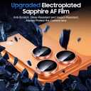 UniqueMe Compatible for 3 Pack iPhone 17 Pro Camera Lens Protector - [Drop Protection] 9H Tempered Glass Camera Cover Screen [Update New Version]Not for 17 Pro Max (Transparent)