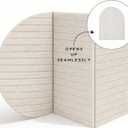 Orelle Fluted Arch Felt Bulletin Board (Beige, 23" W x 31" H)