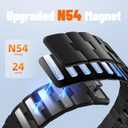 Bandletic Magnetic Silicone Watchband Compatible with Apple Watch Band 44mm 45mm 46mm 49mm 42mm 41mm 40mm 38mm Men Women, Strong Magnet Sport Strap for iWatch Series 11 10 9 8 7 6 5 4 Ultra SE 3 2 1