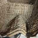 Creative Co-Op Woven Bankuan Rope Stair Basket with Handles, Natural