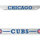 Peace&Love for Cubs License Plate Frames 2 Pack, Silver License Plate Holder Metal, Universal American Tag Frames for All Cars,Waterproof and Anti-Rust, Regular Size