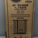 Carlson Extra Tall Walk Through Pet Gate with Small Pet Door, Includes 4-Inch Extension Kit, 4 Pack Pressure Mount Kit and 4 Pack Wall Mount Kit