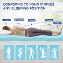 VALUXE Twin XL Mattress Topper 3 Inch Cooling Gel Memory Foam, CertiPUR-US Certified Topper & Pad for Back Pain Relief, Soft Breathable Bedding with Pressure Relief (Blue)