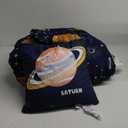 Twin Comforter Set for Boys-3 Pieces Space Glow in The Dark Twin Bedding Sets for Kids,1 Comforter,1 Sham and 1 Decor Pillow