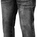 Milwaukee Leather MDM5001 Men's Metro Black CE Armored Motorcycle Riding Denim Jeans Reinforced w/Aramid Fibers, Black, 34W*34L