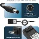 20V 2A AC DC Power Supply Adapter 20 Volts 2 Amps US Wall Charger, DC Plug 5.5x2.1mm & 2.5mm for 20volt 0.5A 0.8A 1A 2A, 500mA 800mA 1000mA 2000mA Equipment with 8 Tips ac dc adapter 100-240v, 50/60hz