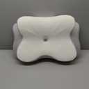 DONAMA Cervical Pillow for Neck and Shoulder,Contour Memory Foam Pillow,Ergonomic Neck Support Pillow for Side Back Stomach Sleepers with Pillowcase (Queen Size 24.8"Lx14.96"Wx5.51"H, Light Grey)