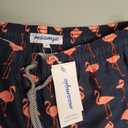 maamgic Mens Slim Fit Swim Shorts Swim Trunks 7 inch, Flamingo Navy, S