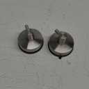 DGYB Suction Cup Hooks for Shower Set of 2 Brushed Nickel Towel Hooks for Bathrooms SUS 304 Stainless Steel Shower Hooks for Loofah 15 Lb Bathroom Hook for Towels (Silver Nickel)