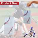 16 Pcs Baseball Gift Bags with Handles Baseball Party Favor Bags Baseball Party Candy Bags for Kids Sports Theme Birthday Party Baseball Birthday Party Favors Supplies Sports Party Decoration, white