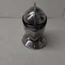 English Close Helmet Medieval Armor Silver