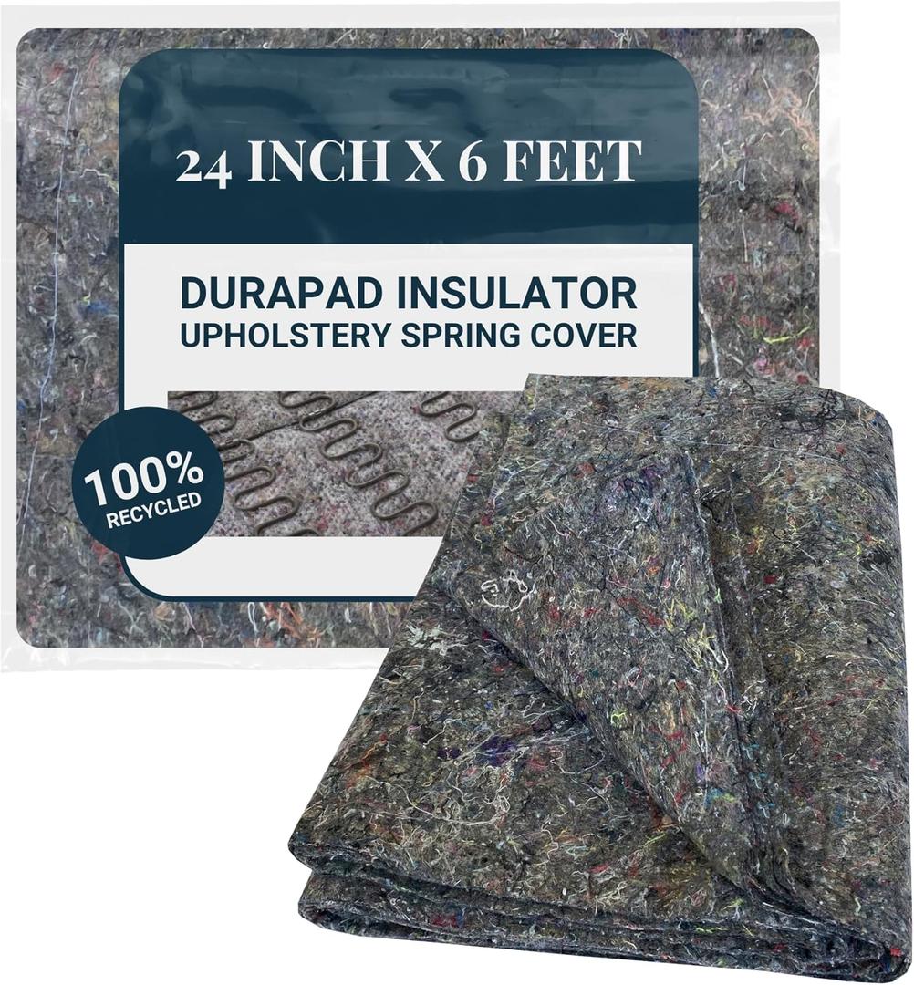 House2Home 24" x 6 ft. Durapad Insulator for Upholstery Spring Cover | Padding Installs Between Springs and Seat Decking of Sofa, Couch, Loveseat, Chair, and Furniture