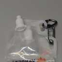 1L Hiking Collapsible Water Bottles, 33OZ BPA-Free Plastic Flasks, Reusable Drink Bags, Foldable Backpacking Water Bottle for Travel Camping Hiking (2-Pack)