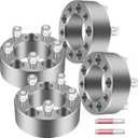 ECCPP 5 Lug 5x114.3 Wheel Spacer 2" 5x4.5 to 5x4.5 82.5mm 1/2"x20 fits for 2007-2013 for Ford Edge 1991-2010 for Ford Explorer 2010-2014 for Ford Taurus 1984-2001 for Jeep for Cherokee-4PCS Chrome