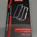 wahhle Compatible with Samsung Galaxy S22+ Plus Case, Built in Screen Protector Full Body Shockproof Slim Fit Bumper Protective Phone Cover for Samsung S22+ Plus 5G-Black/Clear