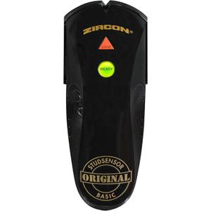 Zircon® StudSensor™ Basic Stud Finder for Wood and Metal Studs -Not updated | Locates wood and metal stud edges behind drywall with audio and LED alerts for easy TV, shelf and picture mounting