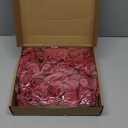 100pcs Burgundy Glitter Roses 2.56" Foam Glitter Flowers Fake Roses Artificial Roses for Bridal Shower Centerpieces DIY Wedding Flower Floral Arrangements
