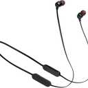 JBL TUNE 125 BT - Bluetooth Wireless in-Ear Headphones with 3-Button Mic/Remote and Flat Cable - Black
