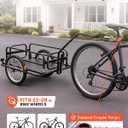 VEVOR Bike Cargo Trailer, 88/100/130/160 lbs Load Capacity, Heavy-Duty Bicycle Wagon Cart, Foldable Compact Storage with Universal Hitch