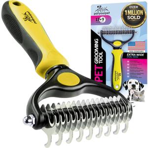 Pat Your Pet Deshedding Dog Brush For Shedding Cat Brushes For Indoor Cats, Double-Sided Cat Brush Deshedding & Grooming Tool For Long Haired And Short Haired Dogs, Skin-Friendly