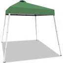 8x8 Top Pop Up Canopy Tent with Central Lock Design, Slant Legs, Backpack, Easy Outdoor Sun Shade for Events, Parties, Camping (Green)