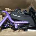 Super Lightweight Rollator Walker for Seniors, Foldable Rolling Walker with Seat and 8" Rubber Wheels for All Terrain, Unique Design Aluminium Frame Sturdy Walkers for Traveling - Purple