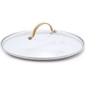 GreenPan Reserve 10" Tempered Glass Lid for Pots and Pans Cookware, Gold-Tone Handle with Matte Finish, Dishwasher and Oven Safe