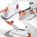 Amazon Basics Heavy-Duty Desktop Stapler, 130 Sheets High Capacity, Sturdy with Jammed Staple Remover Mechanism, 5/8" Staples, White