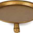 NIKKY HOME Vintage Ring Holder Jewelry Gold Clawfoot Dish, Trinket Display Decorative Metal Tray Classy Birthday Gifts for Women