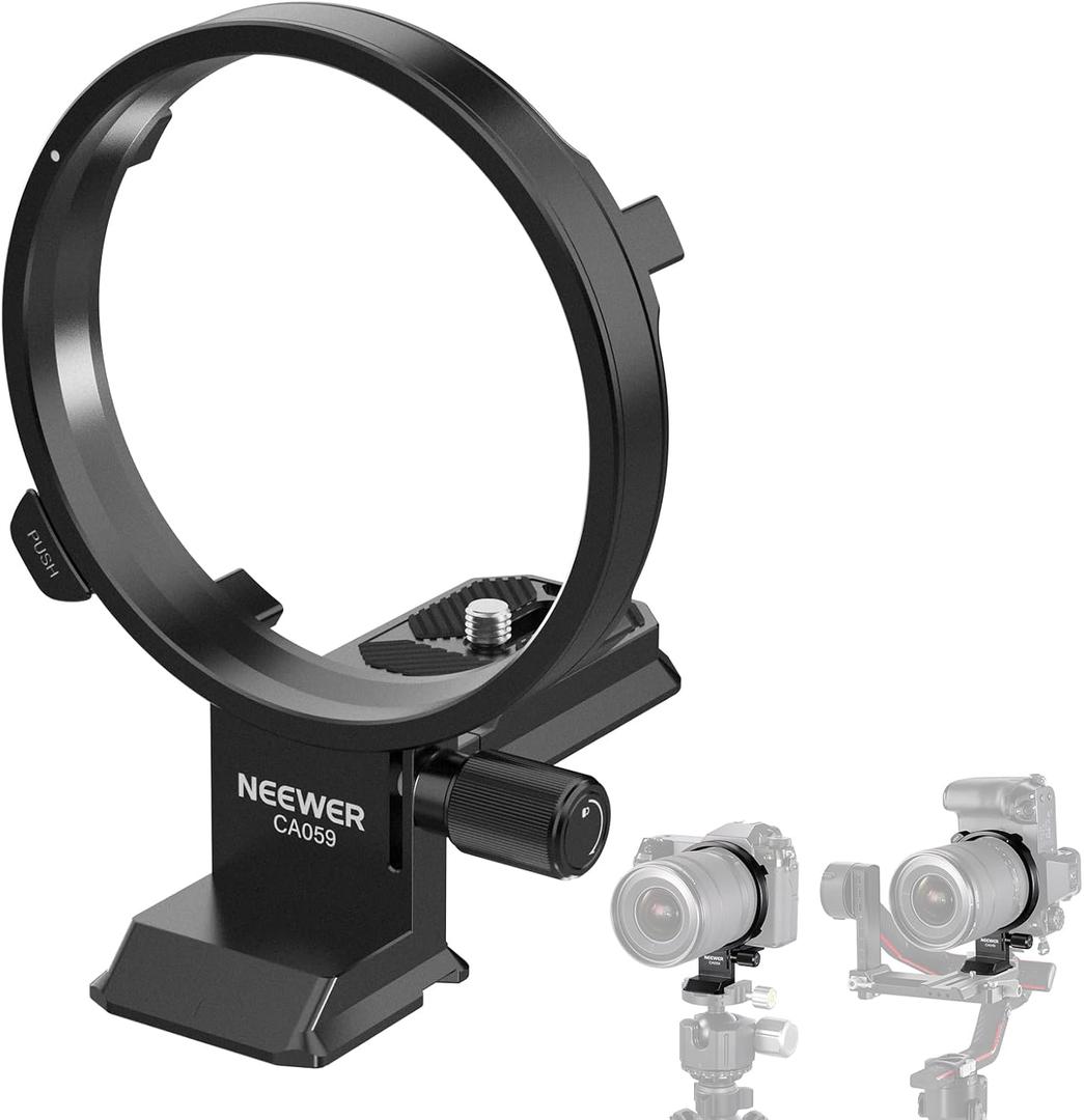 NEEWER Rotatable Collar Mount Plate for Fujifilm GFX100 II 100S 50S II, Fast Horizontal to Vertical Camera Tripod Lens Mount Ring Compatible with DJI RS 3/2 & Arca Quick Release System, CA059