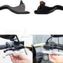 3 Finger 5.9" CNC Shorty Hand Control Lever Kit Brake Clutch Levers Fit for Harley Softail Low Rider S Sport Glide Standard Street Bob 2015-2024 (Black)