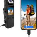 SPIKECAM Computer-Free Body Cameras with Audio and Video Recording, 6 Hrs 1080P Personal Small Bodycam with Photo, Night Vision, SOS Sound, Wearable Body Cam for Security, Running, Biking