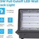 Full Cut-Off LED Wall Pack, 70W 8,400LM Replaces 400W HPS/HID, 5000K Outdoor Light IP65 Waterproof